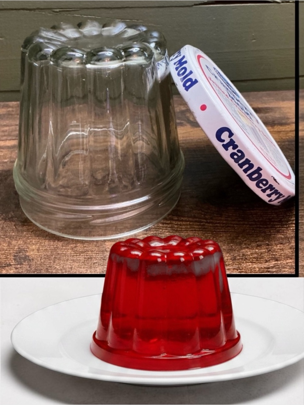 Vintage Ocean Spray Gelatin Mold w Lid Advertising Premium